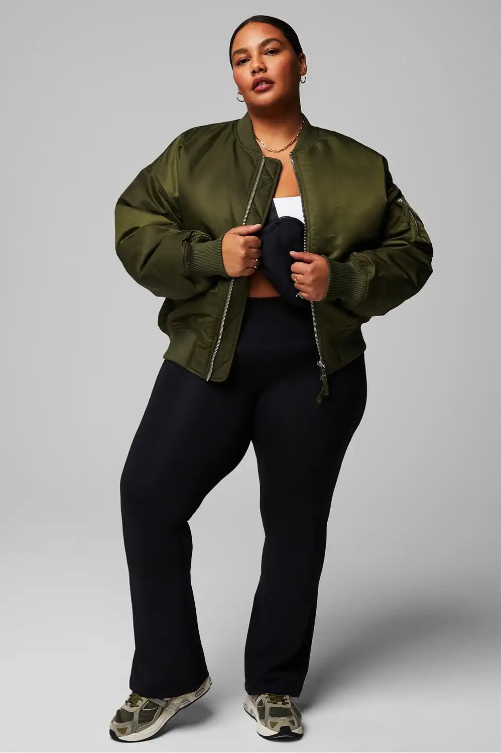 Iconic Oversized Bomber Jacket