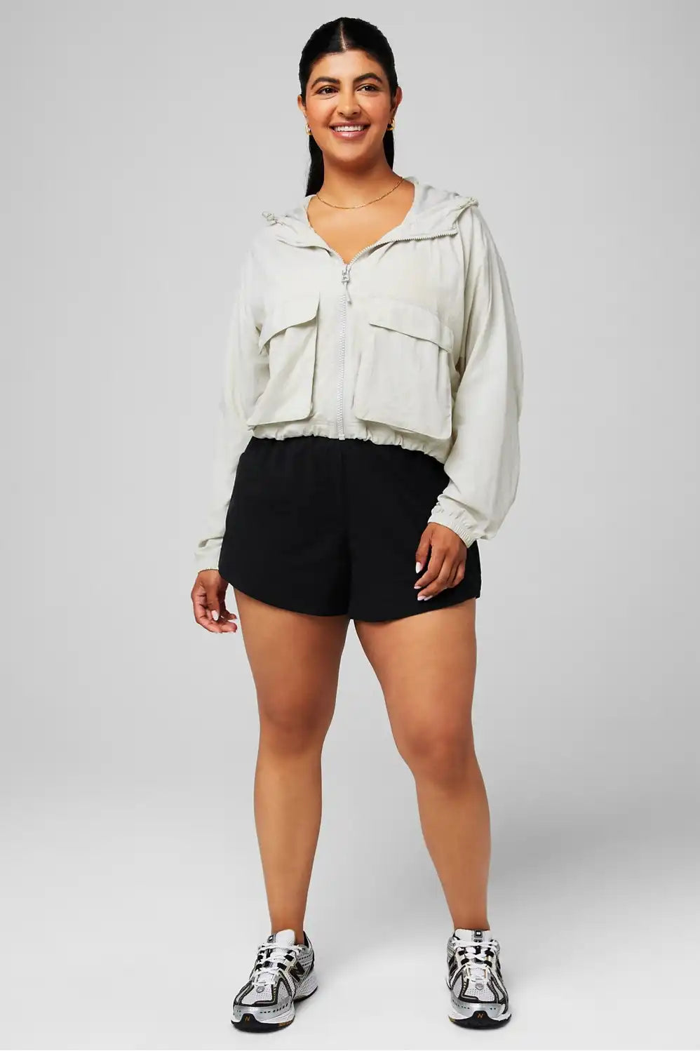 Ripstop Cropped Cargo Jacket