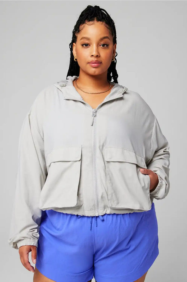 Ripstop Cropped Cargo Jacket