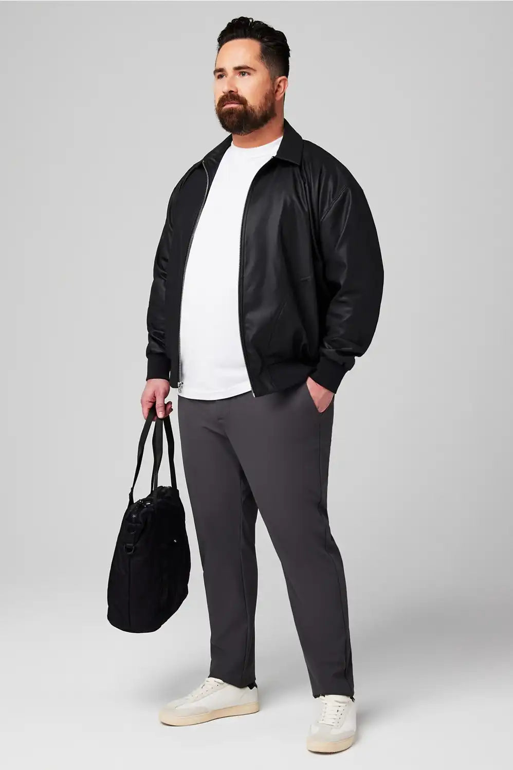 The Vegan Leather Bomber Jacket
