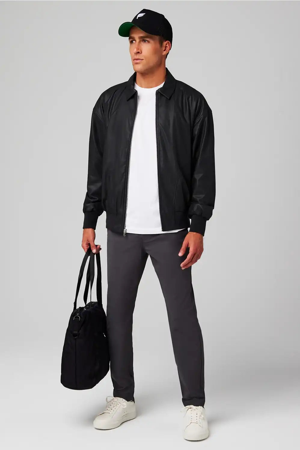 The Vegan Leather Bomber Jacket