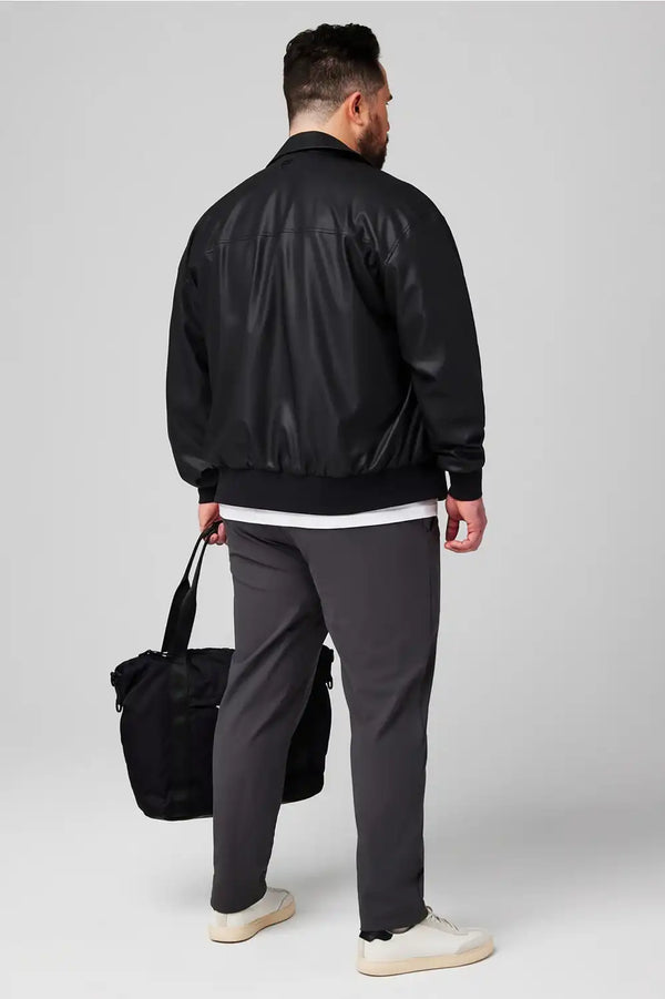 The Vegan Leather Bomber Jacket