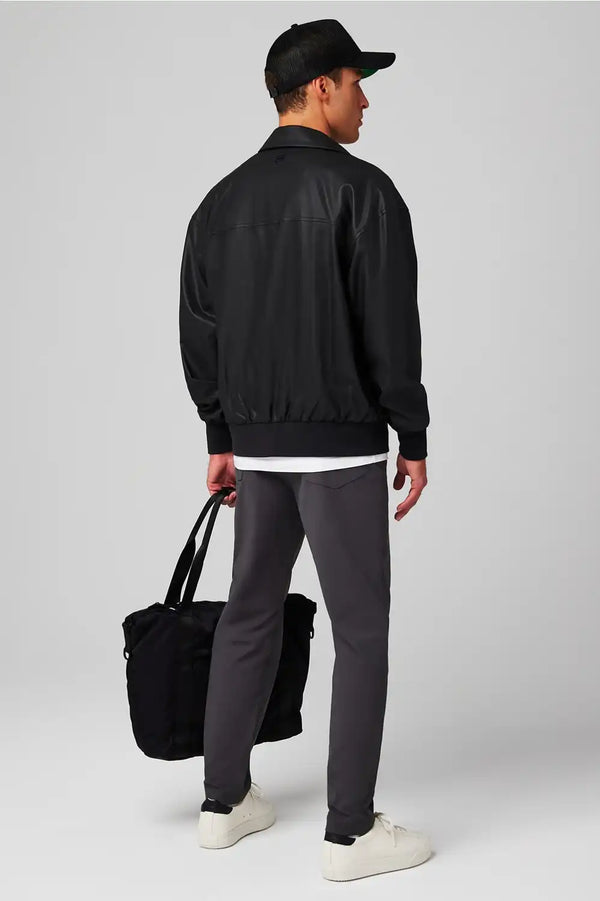 The Vegan Leather Bomber Jacket
