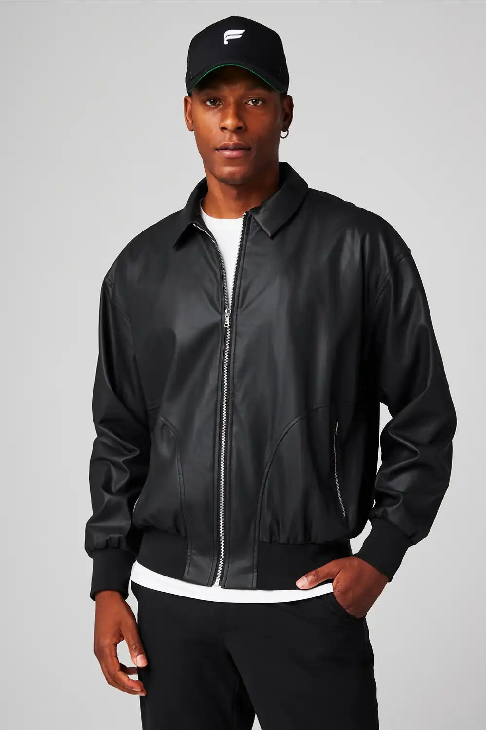 The Vegan Leather Bomber Jacket