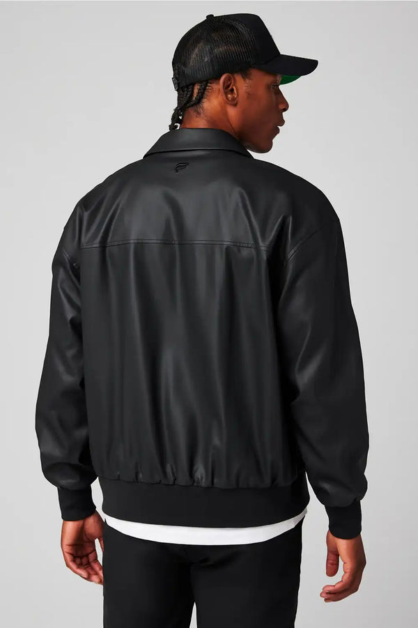 The Vegan Leather Bomber Jacket