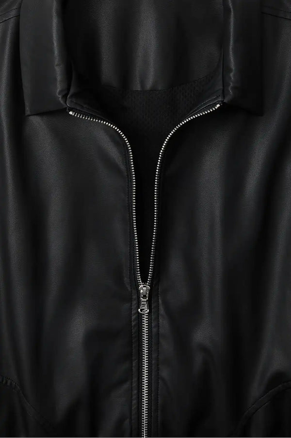 The Vegan Leather Bomber Jacket