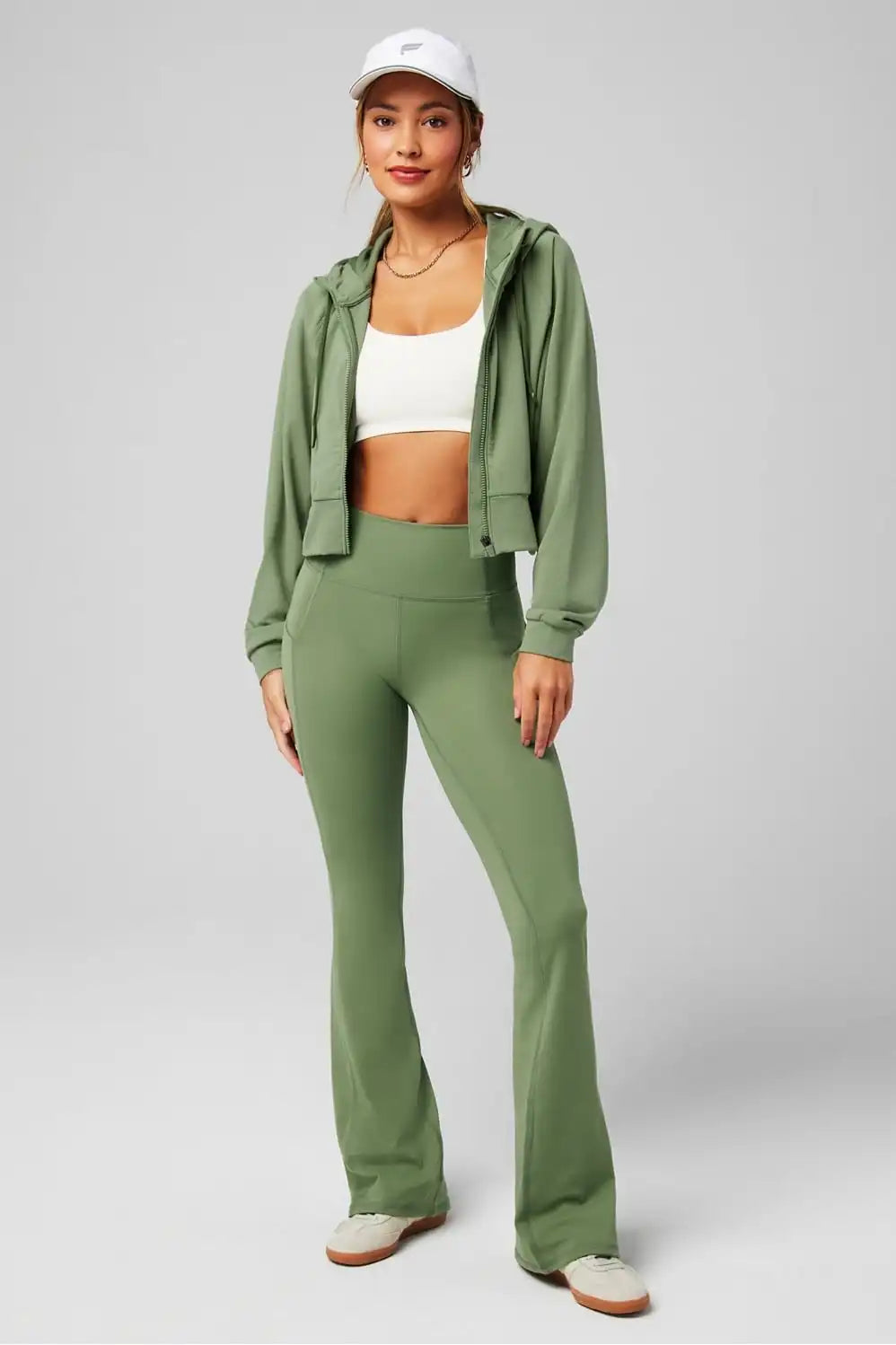 Cold Weather Full-Zip Cropped Hoodie