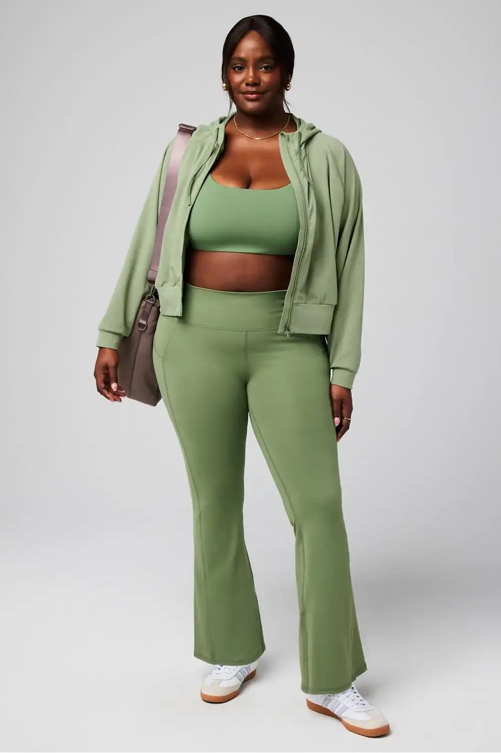 Cold Weather Full-Zip Cropped Hoodie