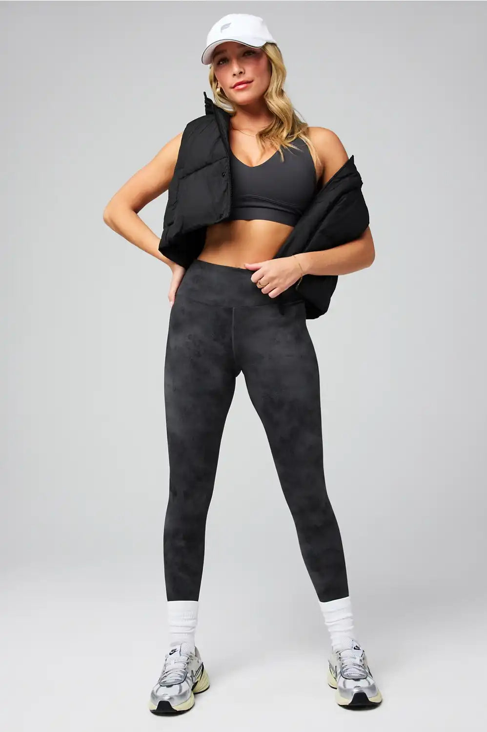 Essential Cropped Hooded Puffer Vest