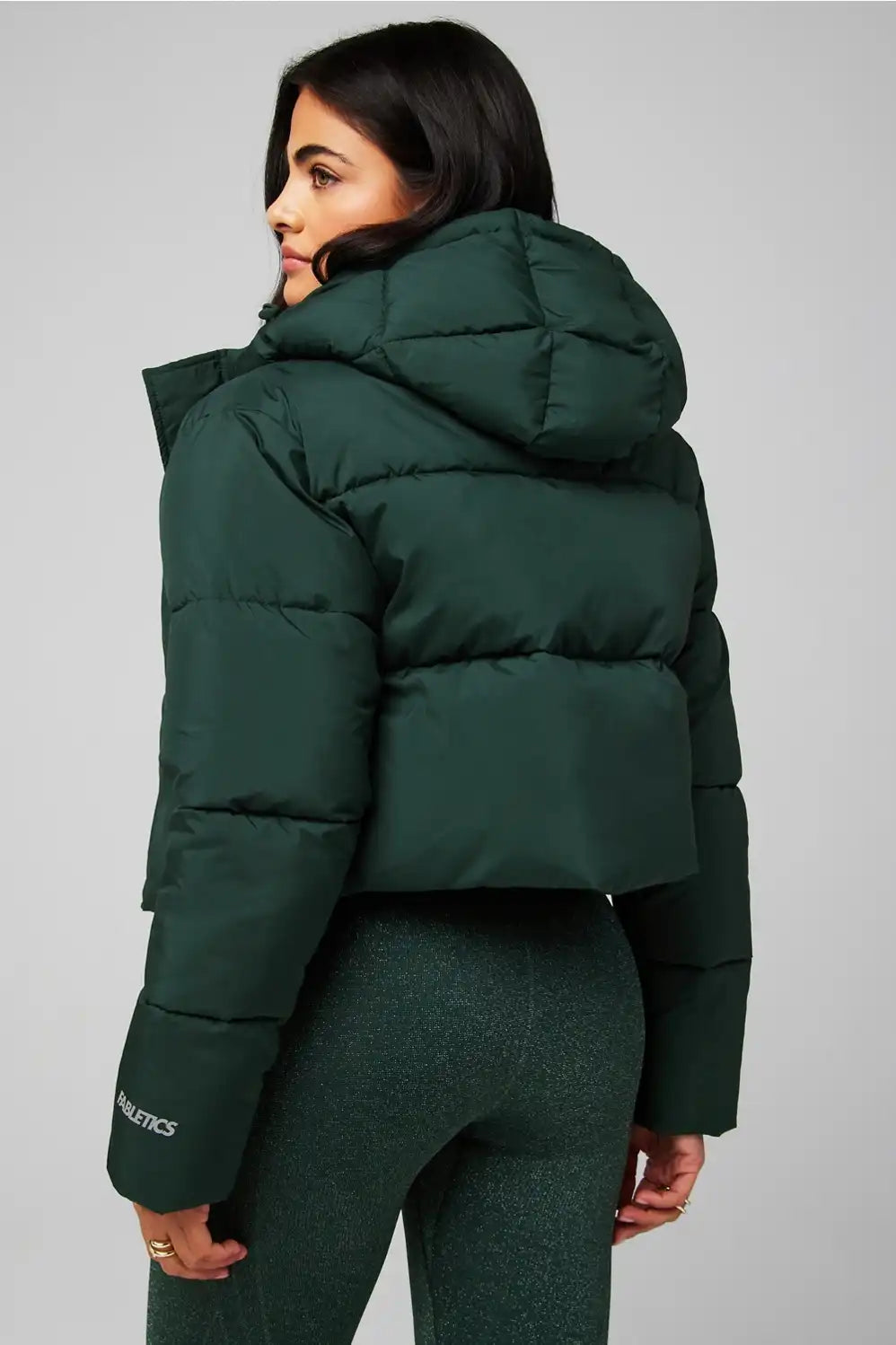 Essential Cropped Hooded Puffer