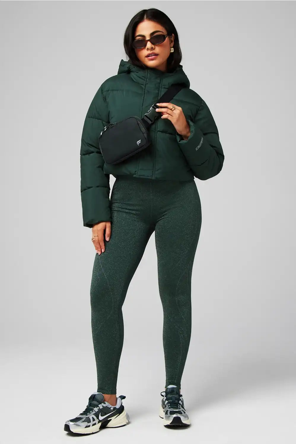 Essential Cropped Hooded Puffer