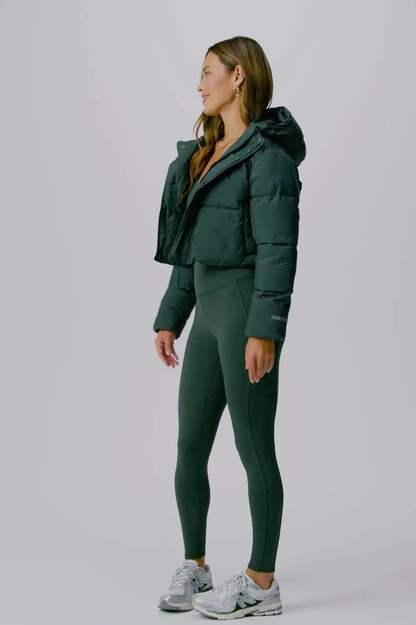 Essential Cropped Hooded Puffer