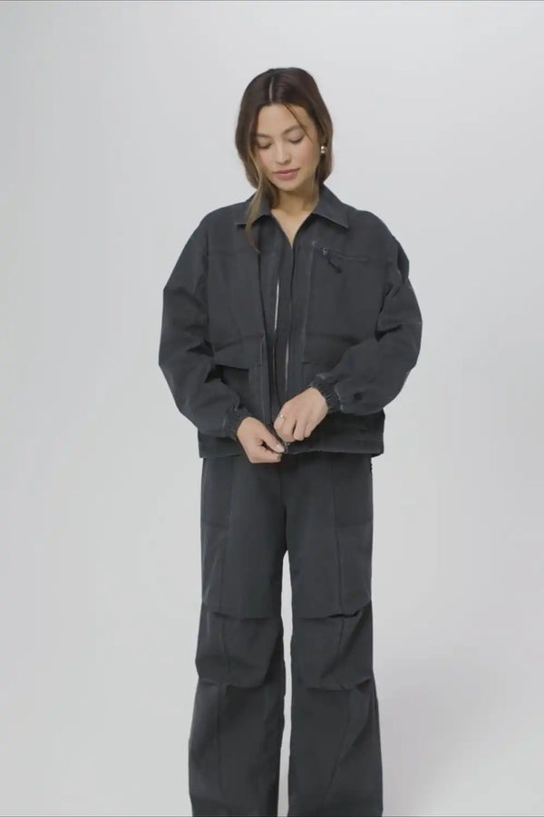Utility Twill Cargo Jacket