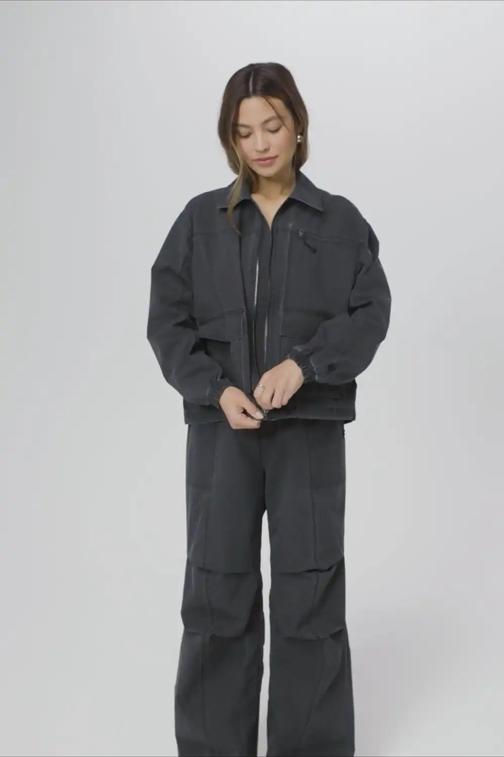 Utility Twill Cargo Jacket