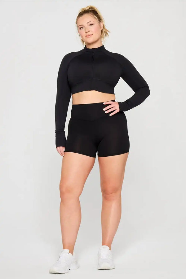 PureLuxe Cropped Train Jacket