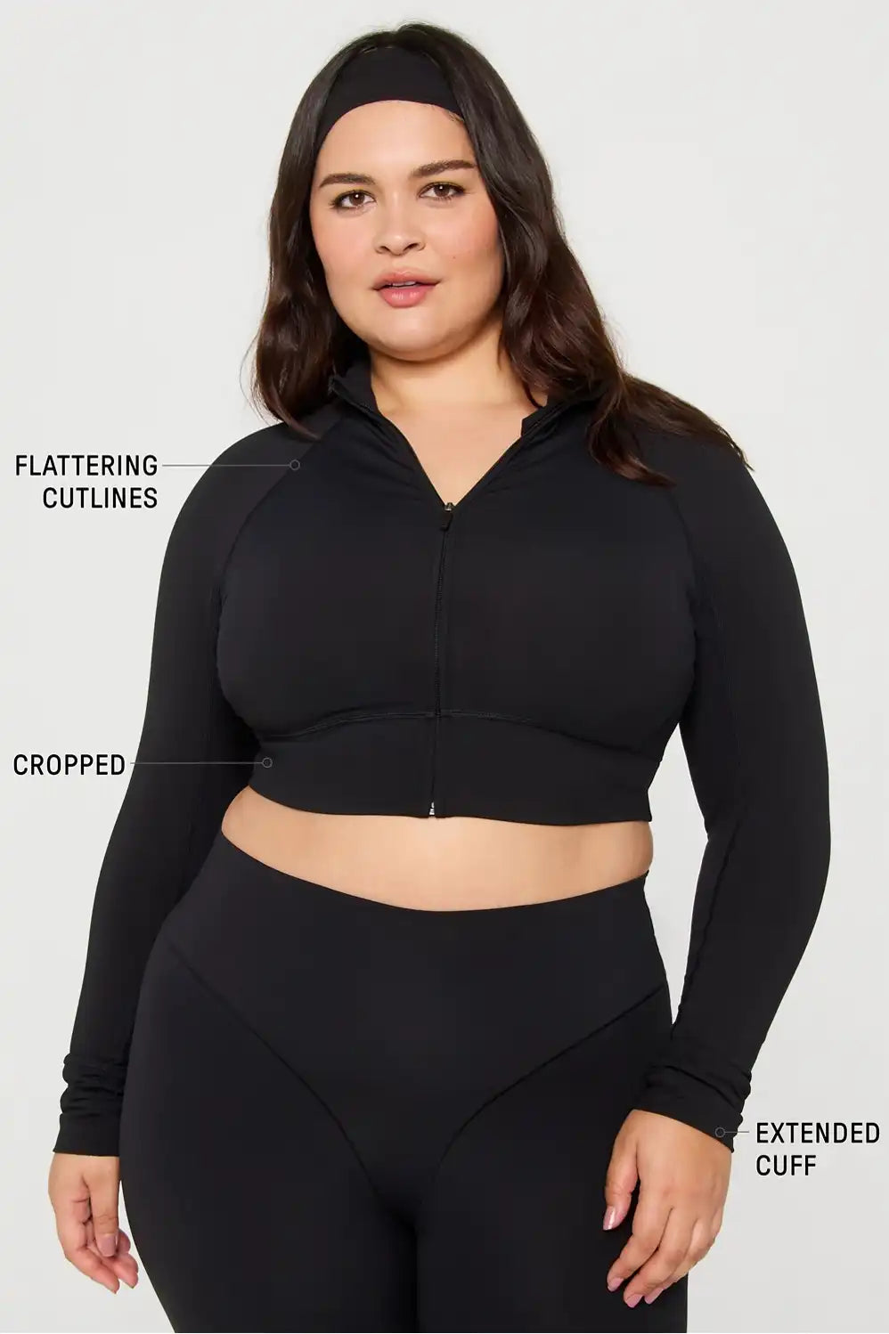 PureLuxe Cropped Train Jacket