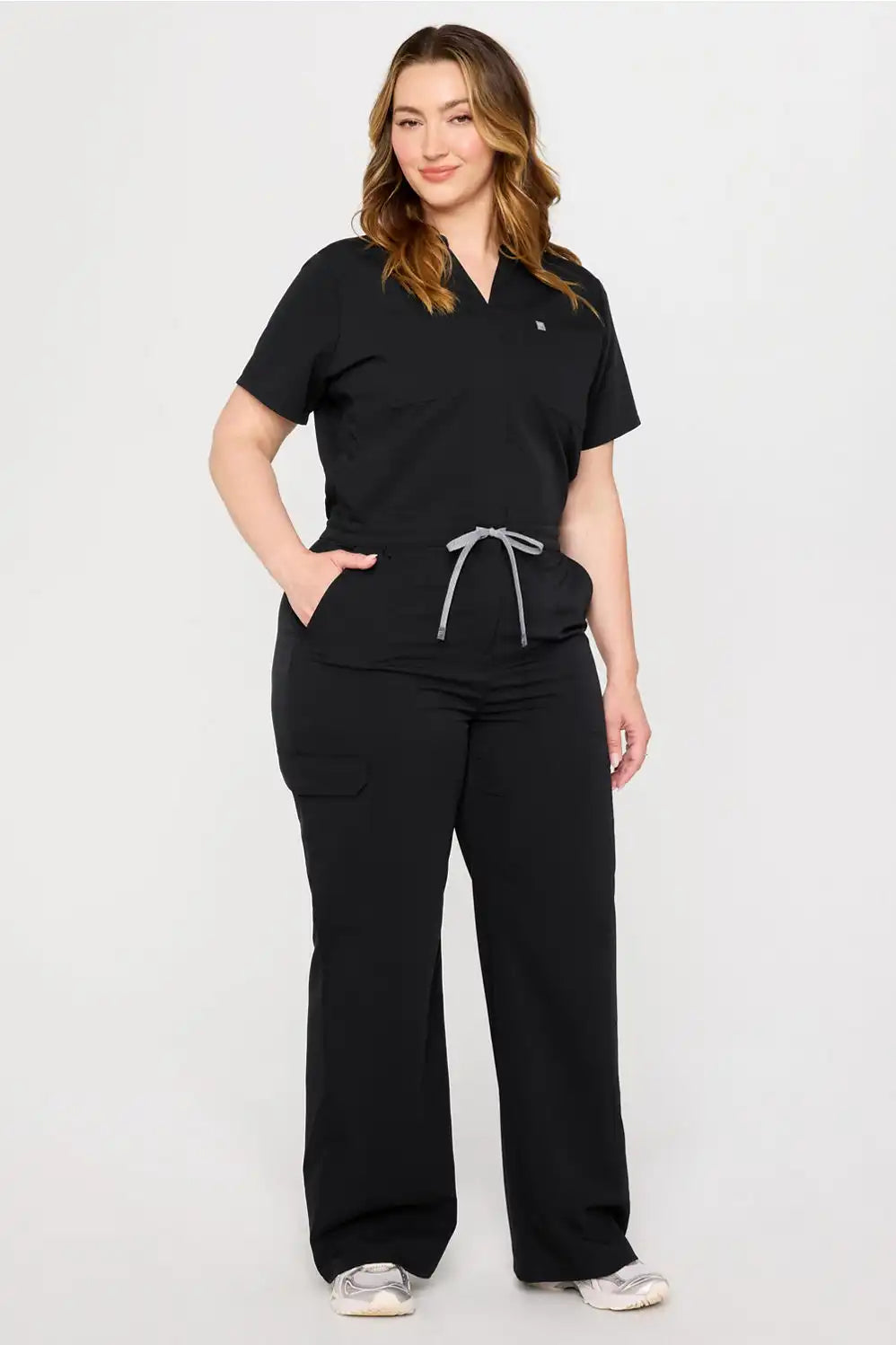 Empower Wide Leg Scrub Jumpsuit