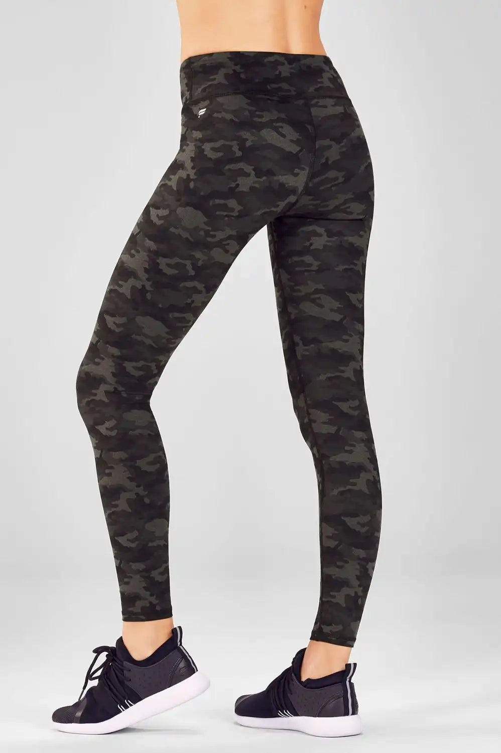 Mid-Rise Printed Heathered Legging