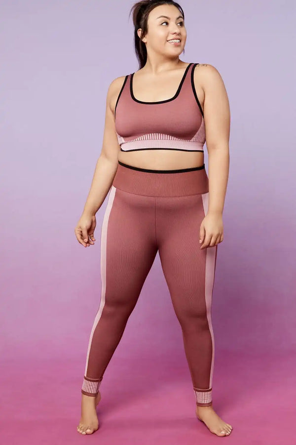 High-Waisted Seamless Colorblock Legging
