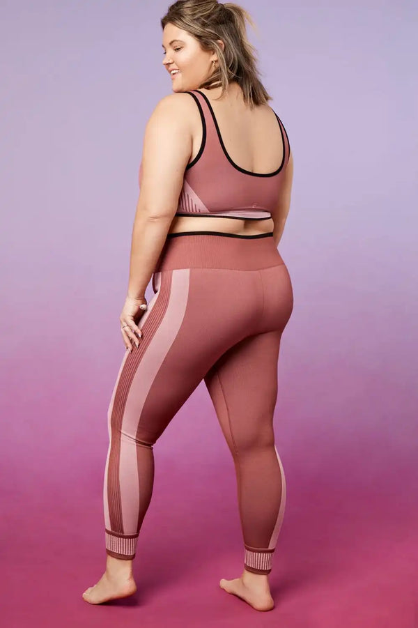 High-Waisted Seamless Colorblock Legging