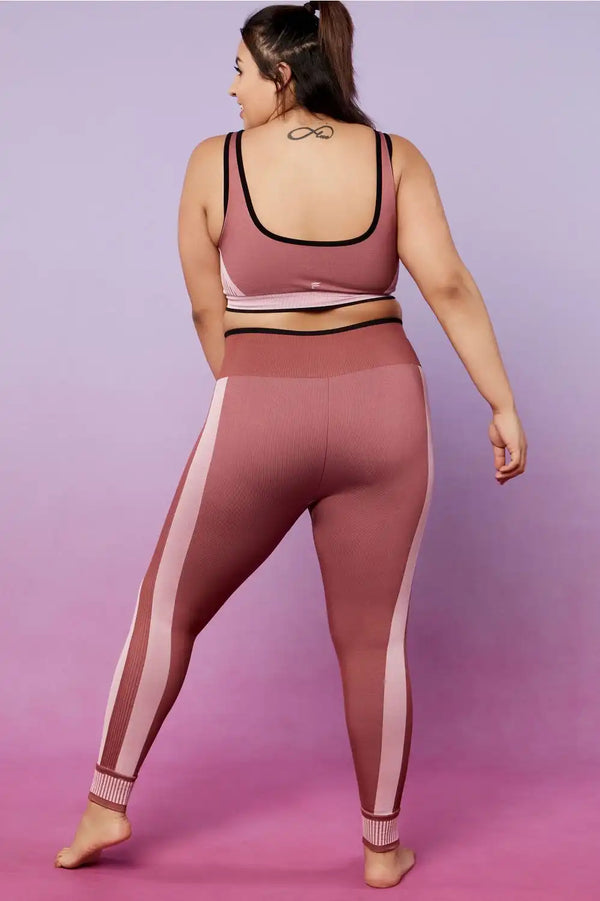 High-Waisted Seamless Colorblock Legging
