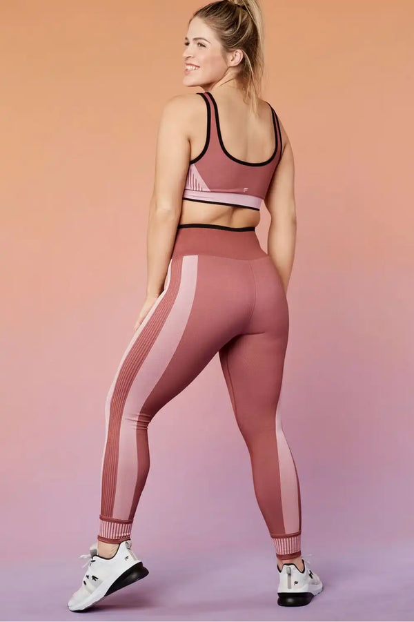 High-Waisted Seamless Colorblock Legging