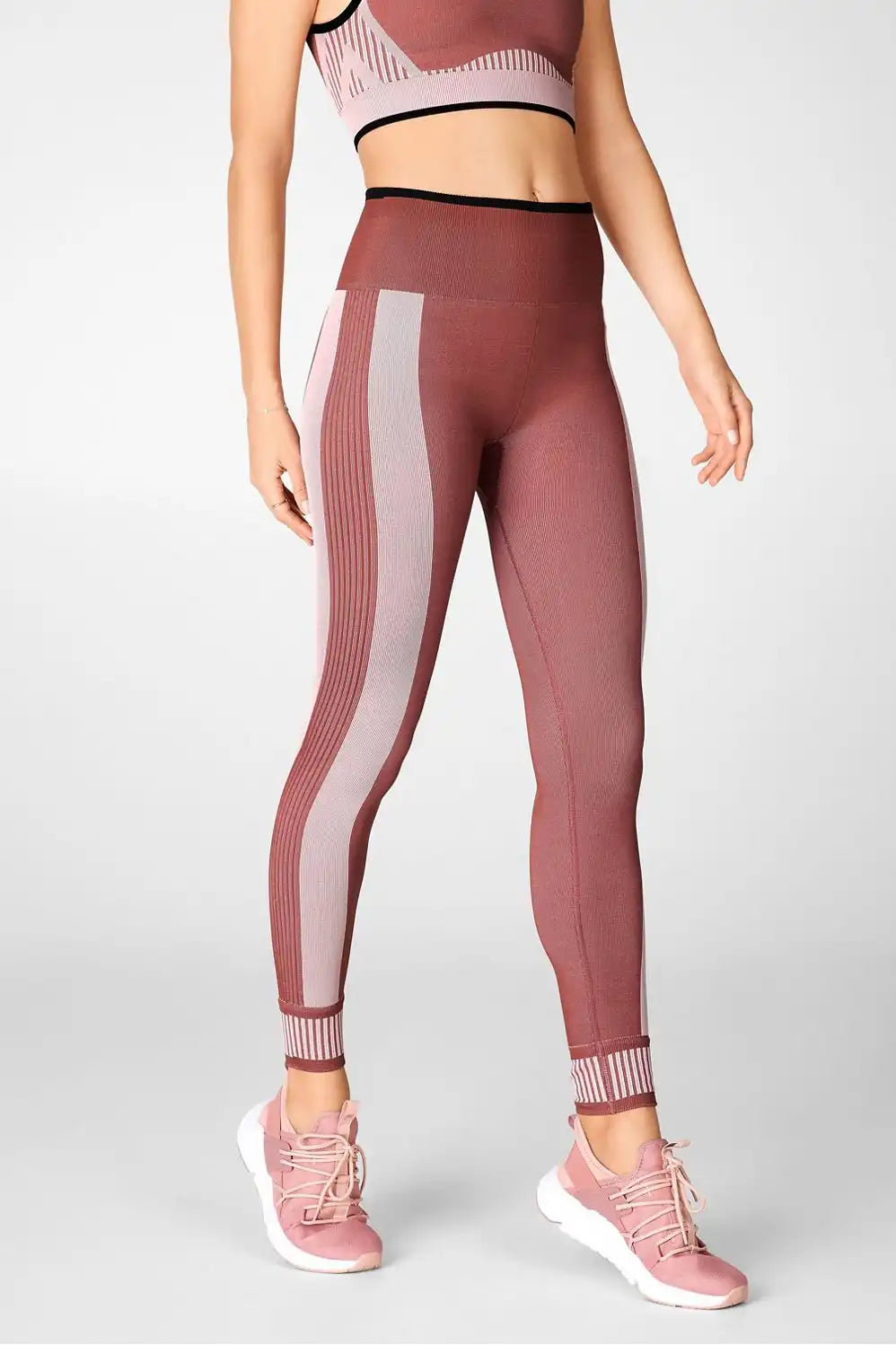 High-Waisted Seamless Colorblock Legging