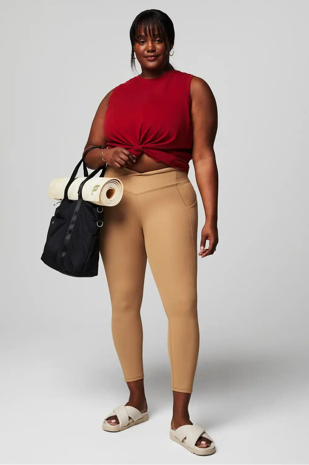 Oasis Rib HW Crossover 7/8 Legging