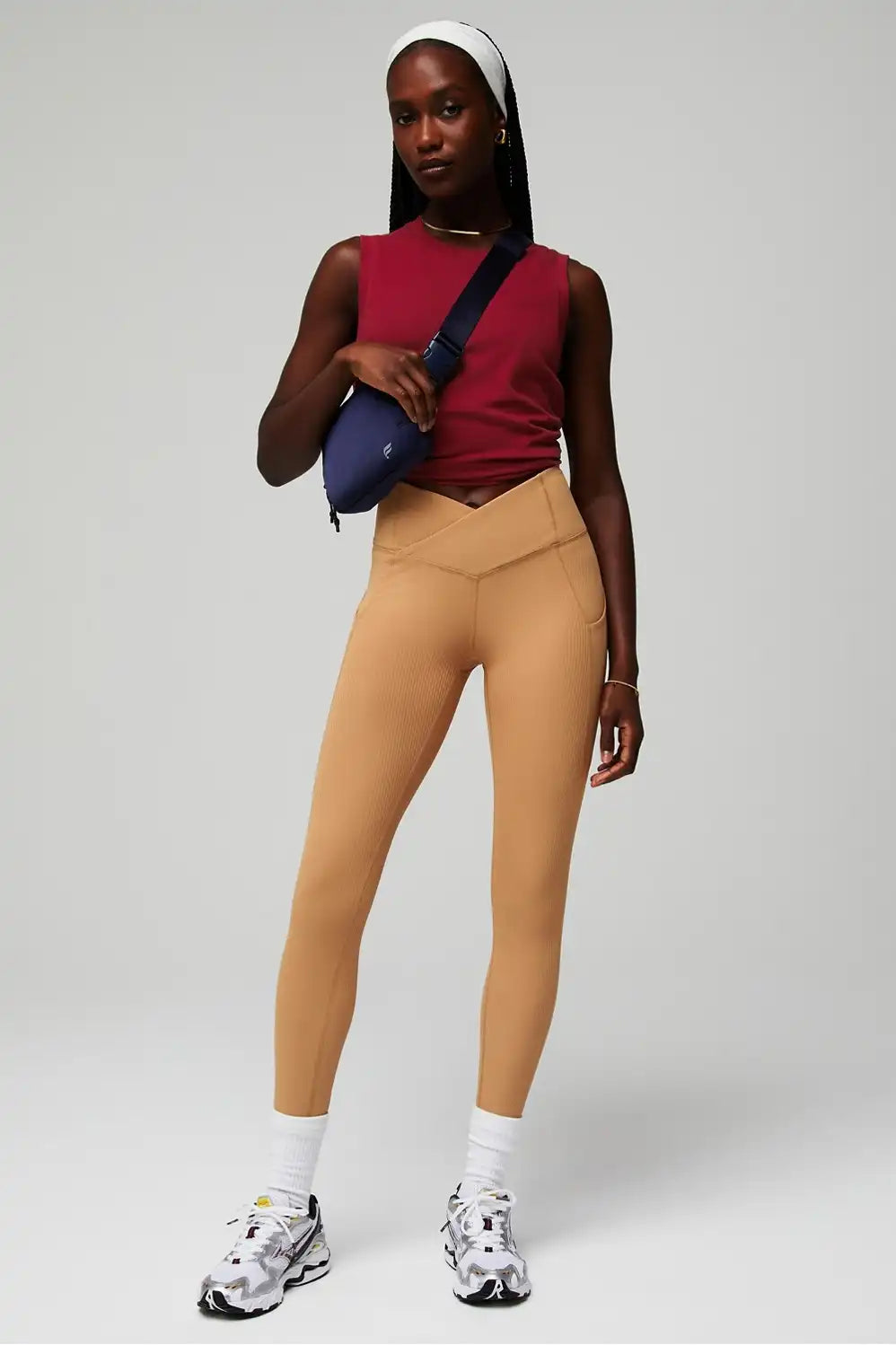 Oasis Rib HW Crossover 7/8 Legging