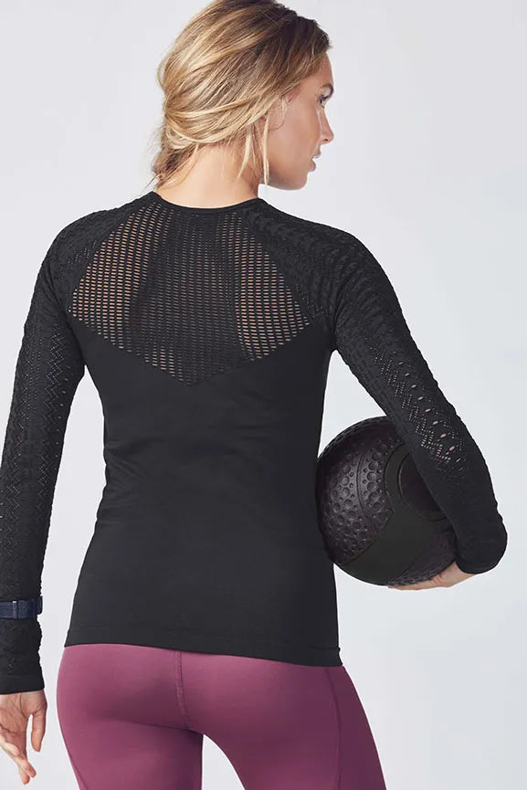 Jeanie Seamless Long-Sleeve Top