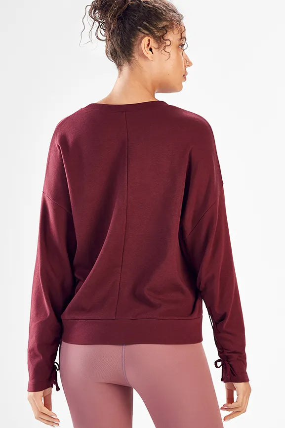 Sadie Scrunched Sleeve Pullover