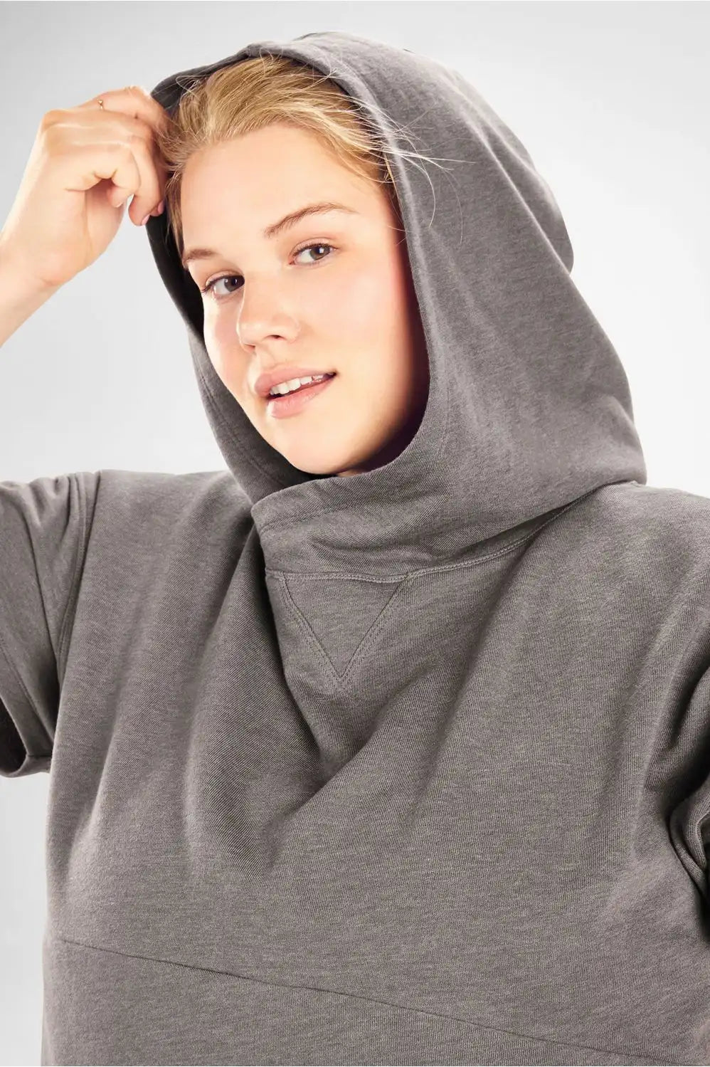 Hadley Hi-Low Short-Sleeve Tee Hoodie
