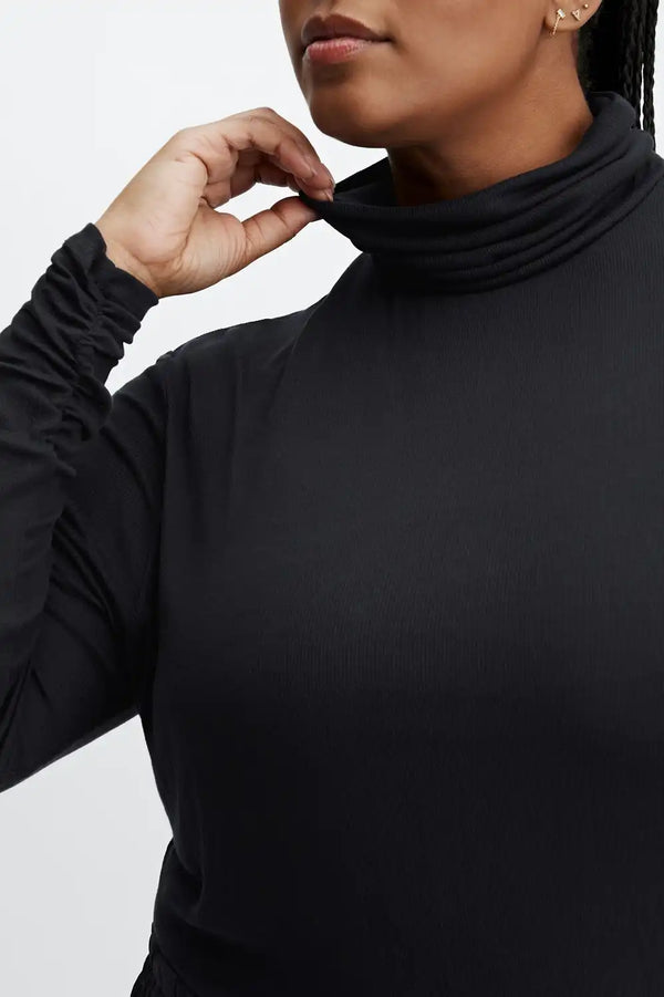 Jess Long-Sleeve Turtleneck Top