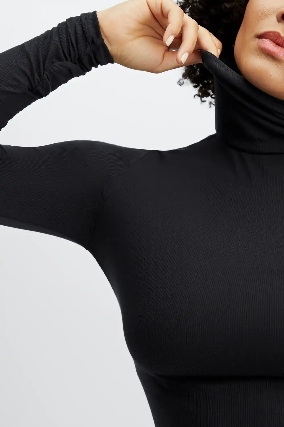 Jess Long-Sleeve Turtleneck Top