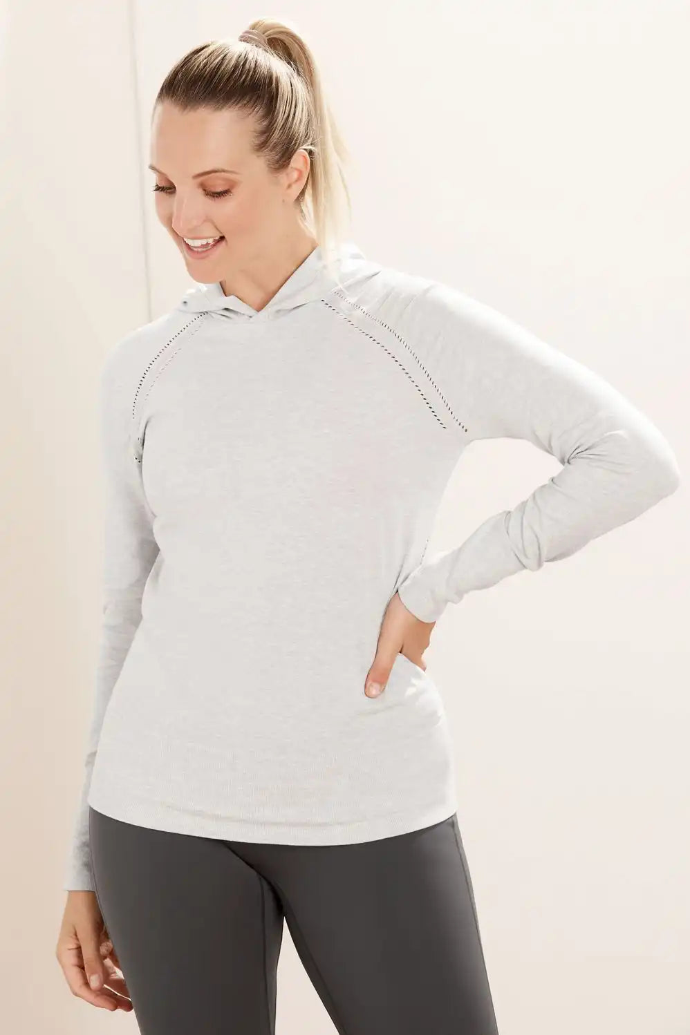 Kinsley Seamless Long-Sleeve Hoodie