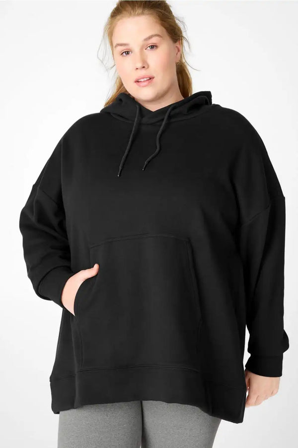 Eco-Conscious Open-Back Hoodie