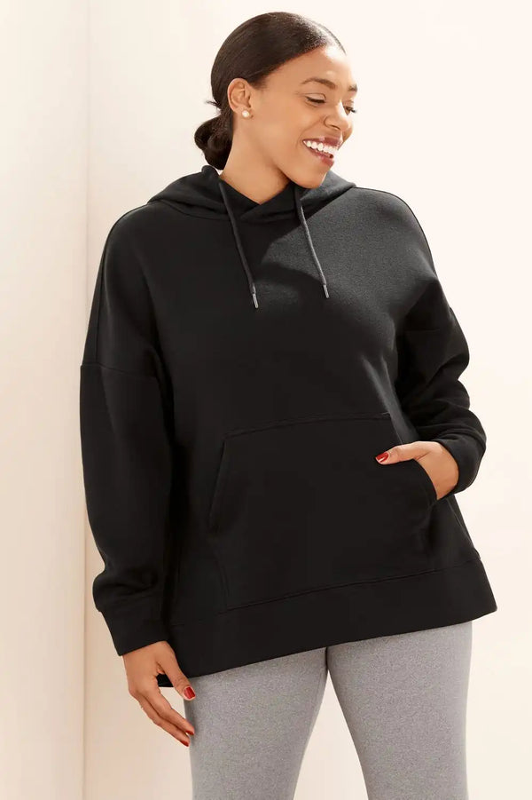 Eco-Conscious Open-Back Hoodie