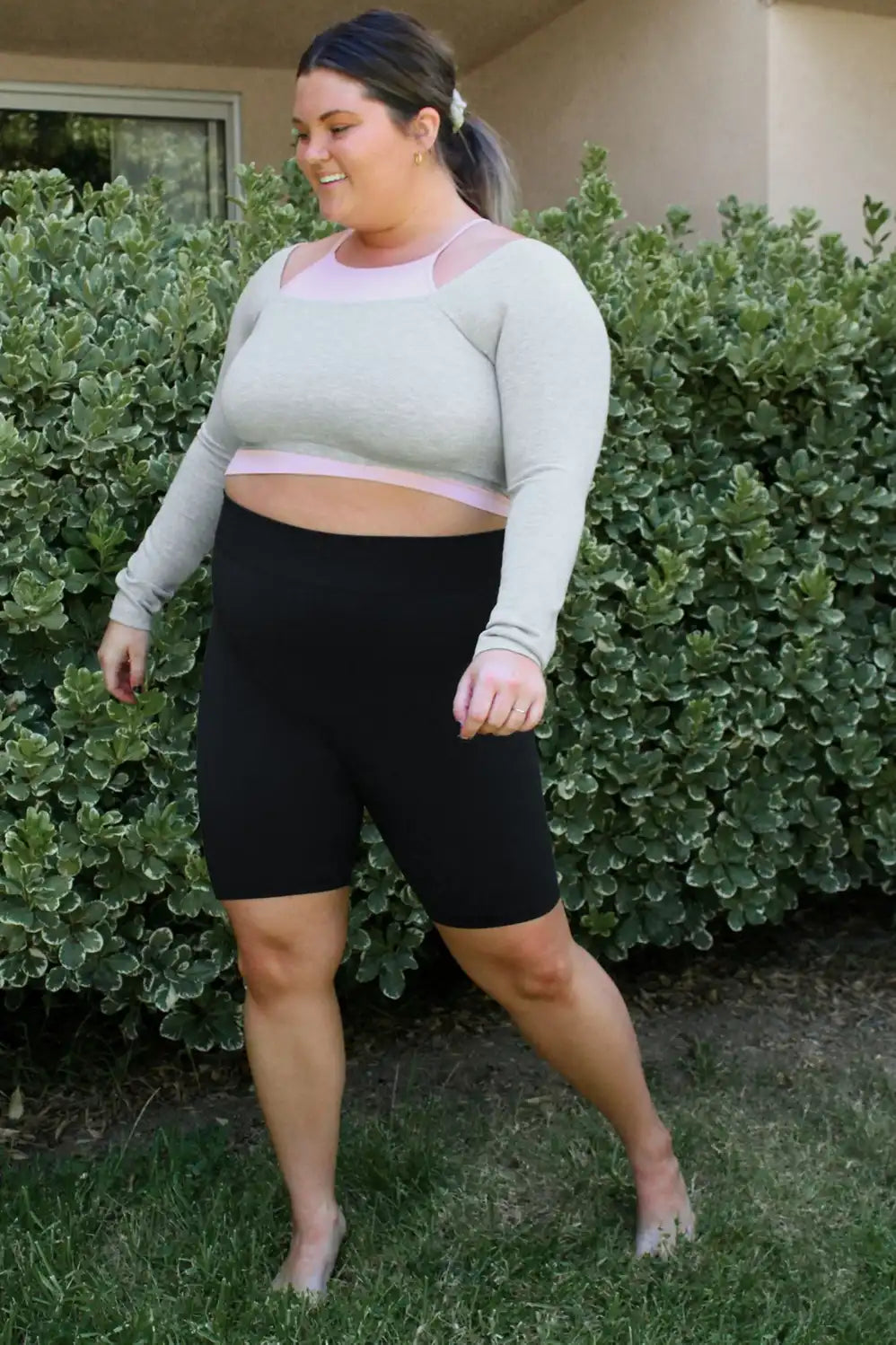 Kinsley Cropped Seamless Long-Sleeve