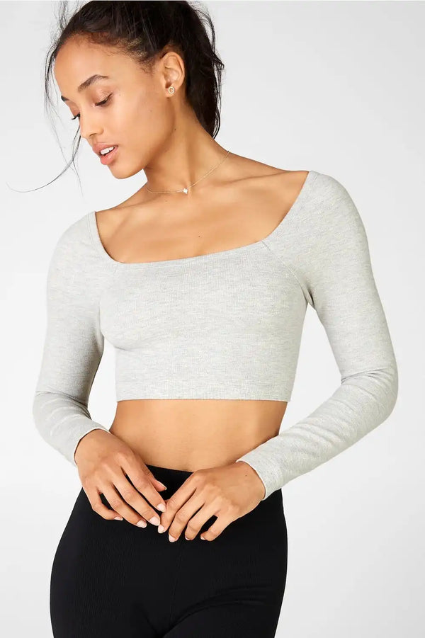 Kinsley Cropped Seamless Long-Sleeve