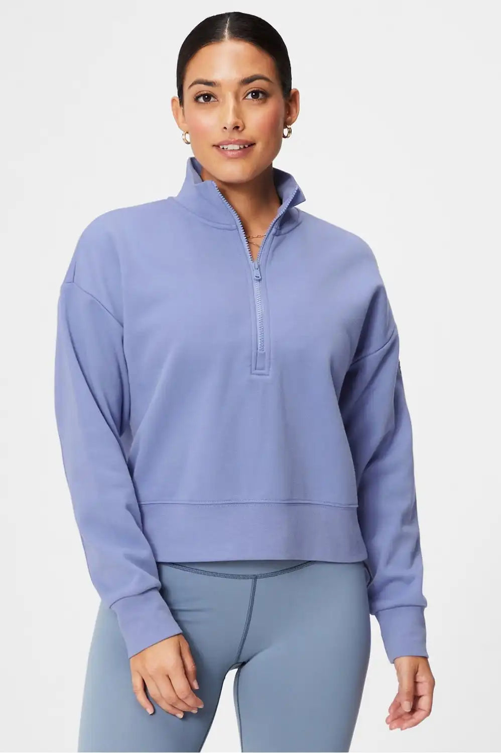 Catarina Mock Neck Zip Pullover Main image