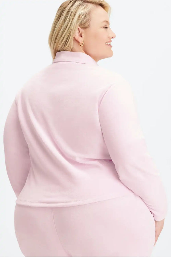 Terry Long-Sleeve Cut Out Top