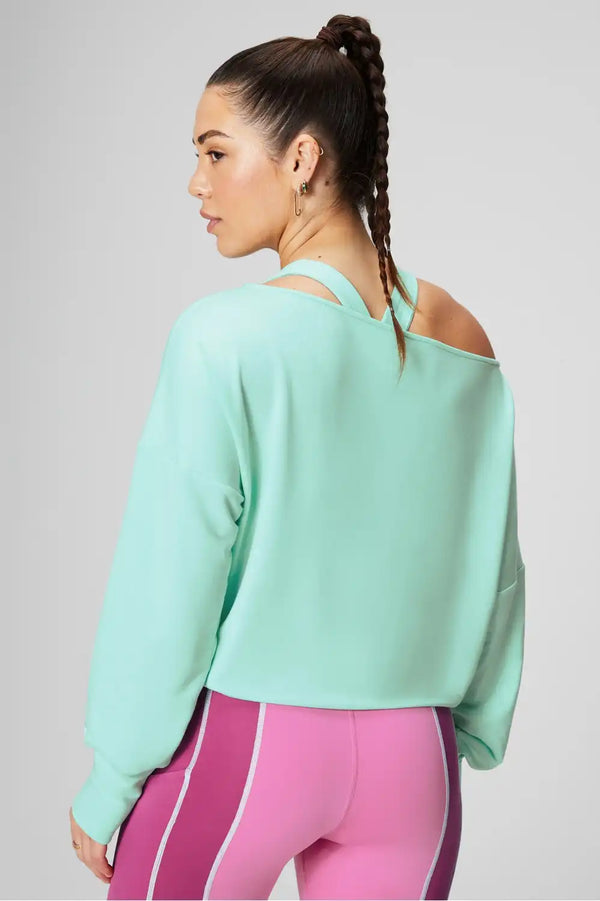 Luxe Terry Off Shoulder Pullover