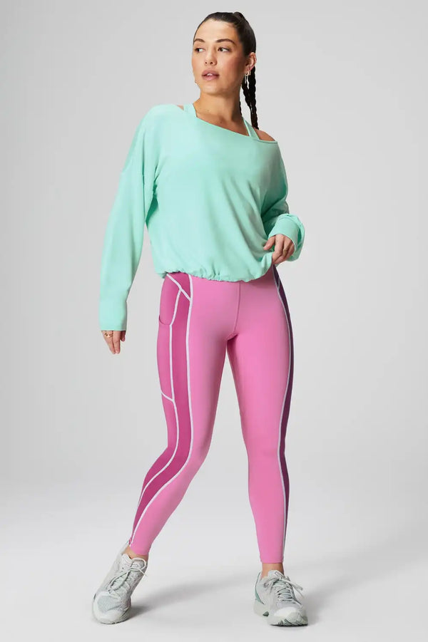 Luxe Terry Off Shoulder Pullover