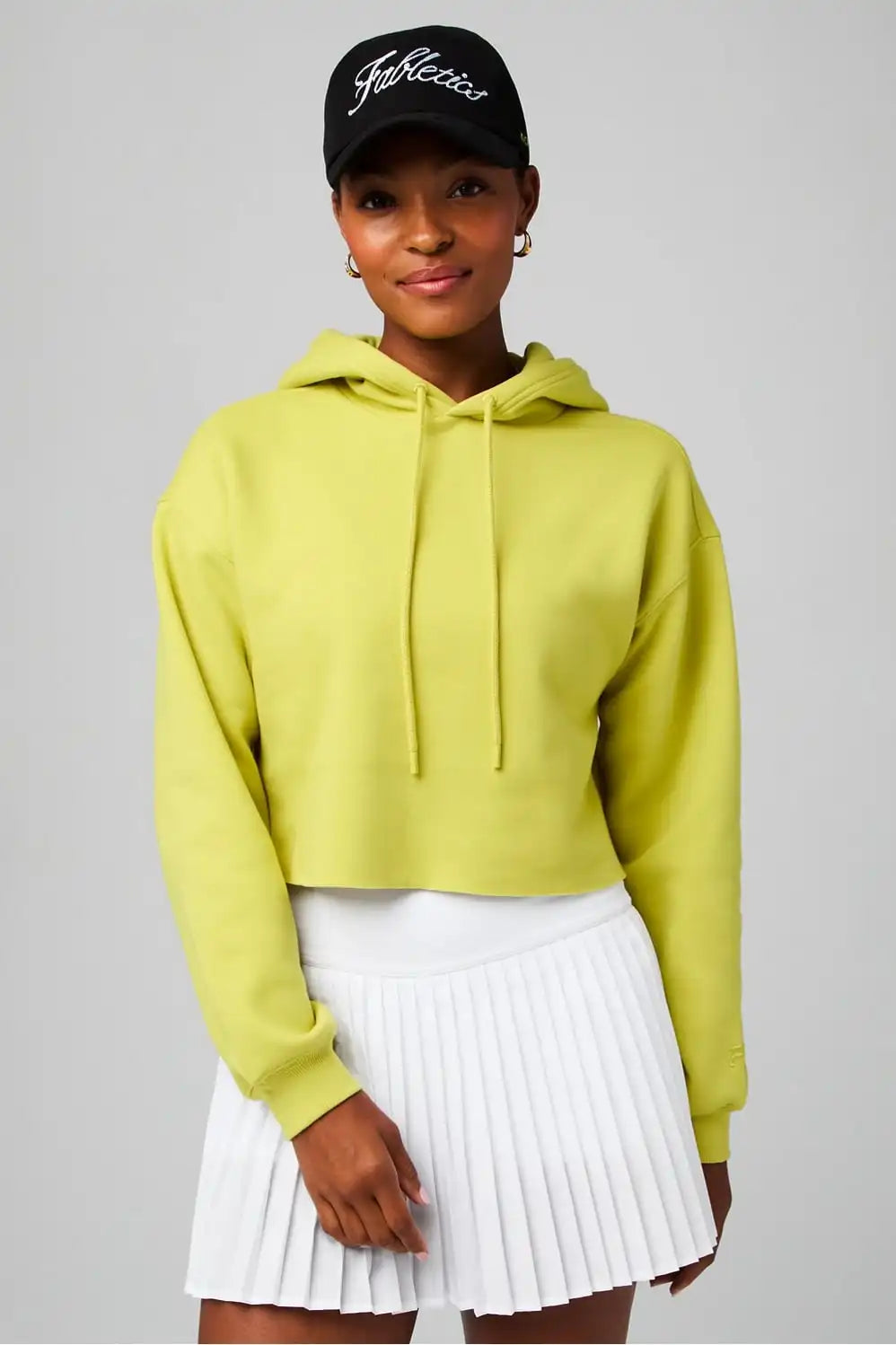 Cozy Fleece Cropped Hoodie Main image
