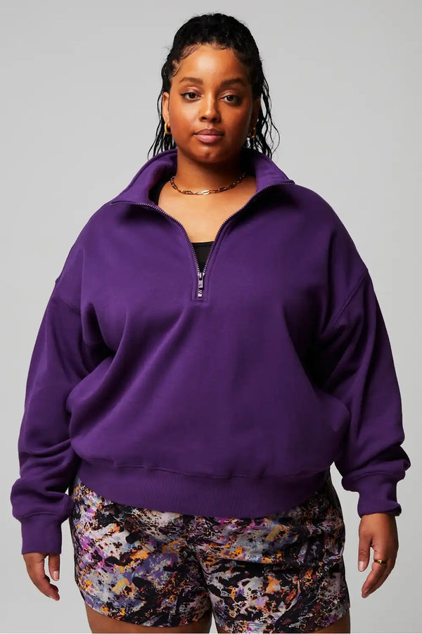 Cozy Fleece Half Zip Sweatshirt