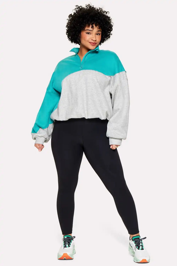Major Label Half Zip Sweatshirt