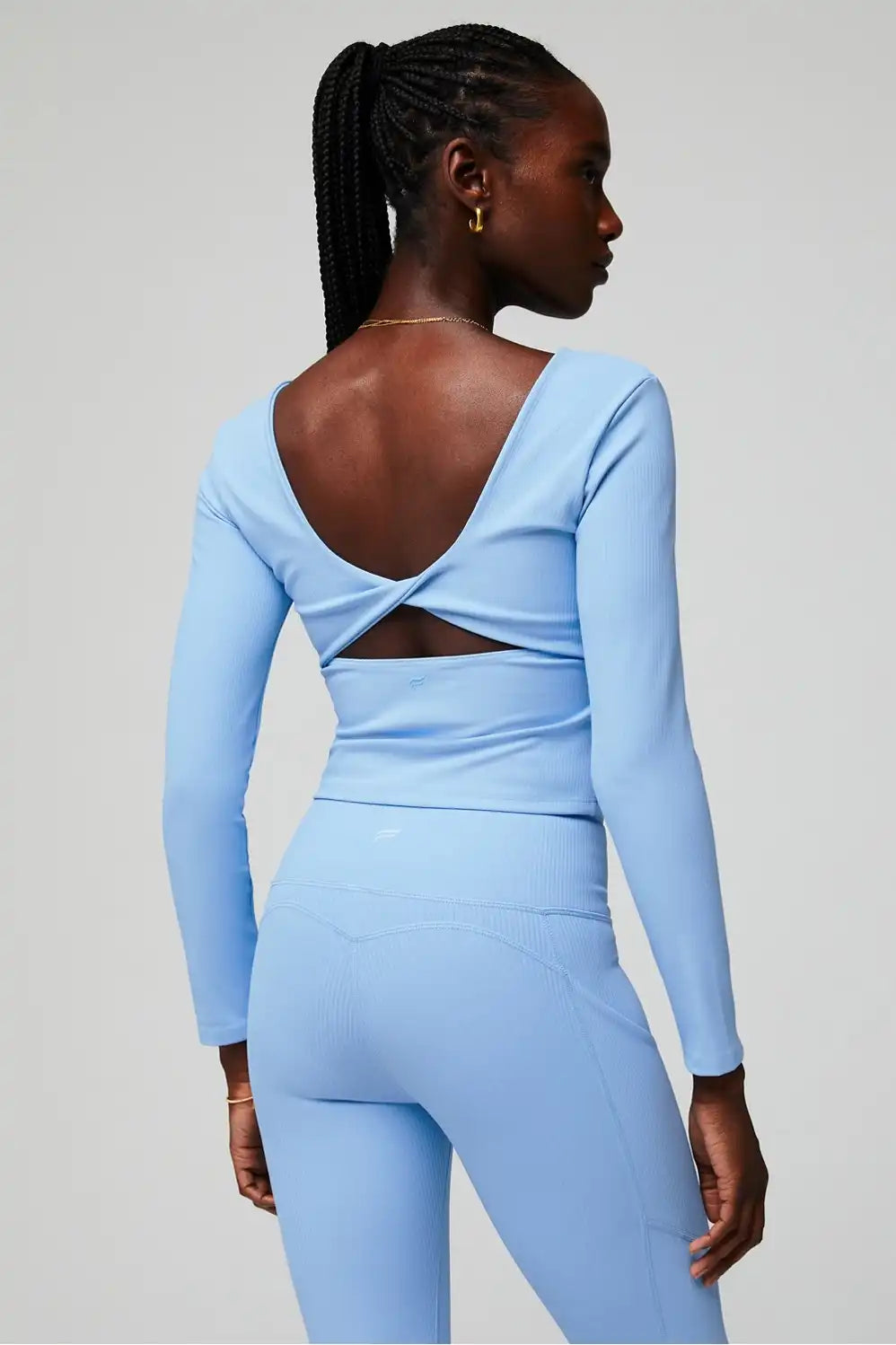 Oasis Rib Twist Long-Sleeve Top