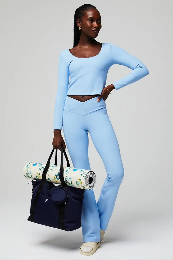 Oasis Rib Twist Long-Sleeve Top