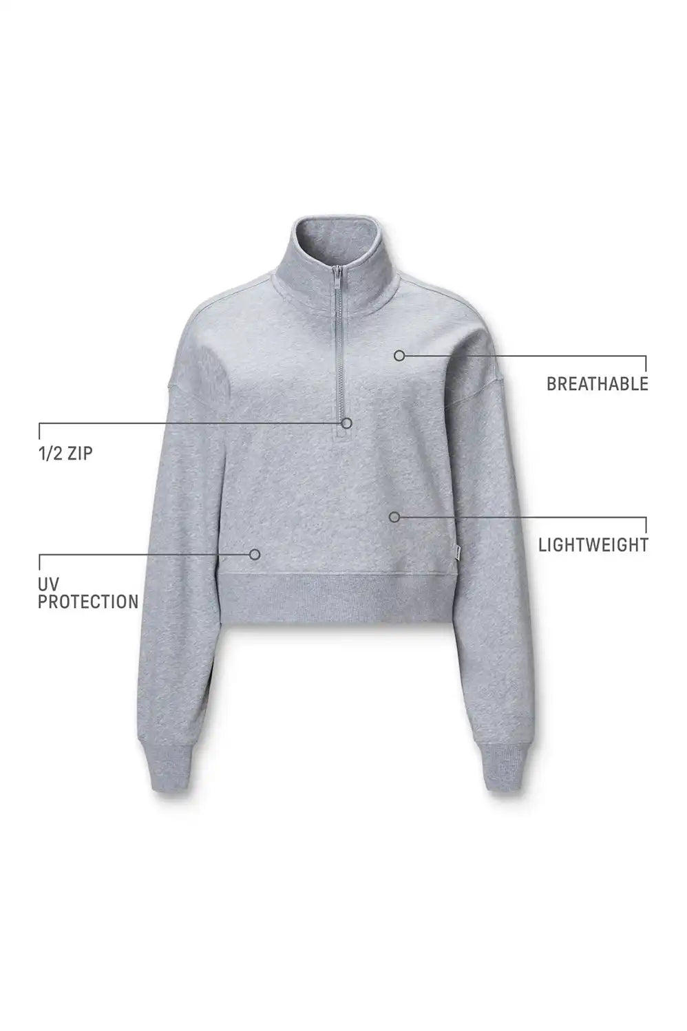 Year Round Terry Half Zip Sweatshirt