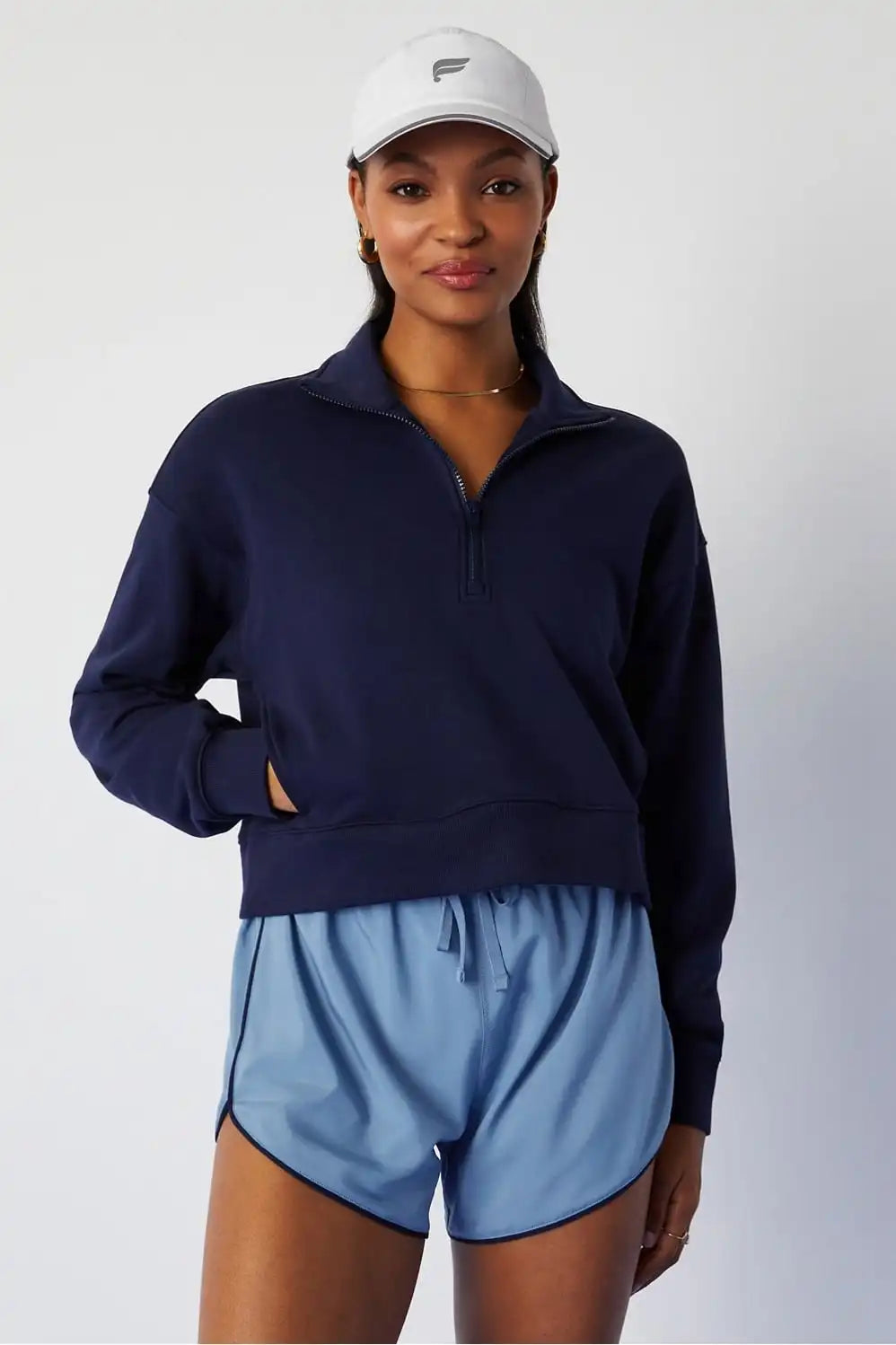 Year Round Terry Half Zip Sweatshirt Main image
